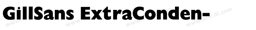 GillSans ExtraConden字体转换